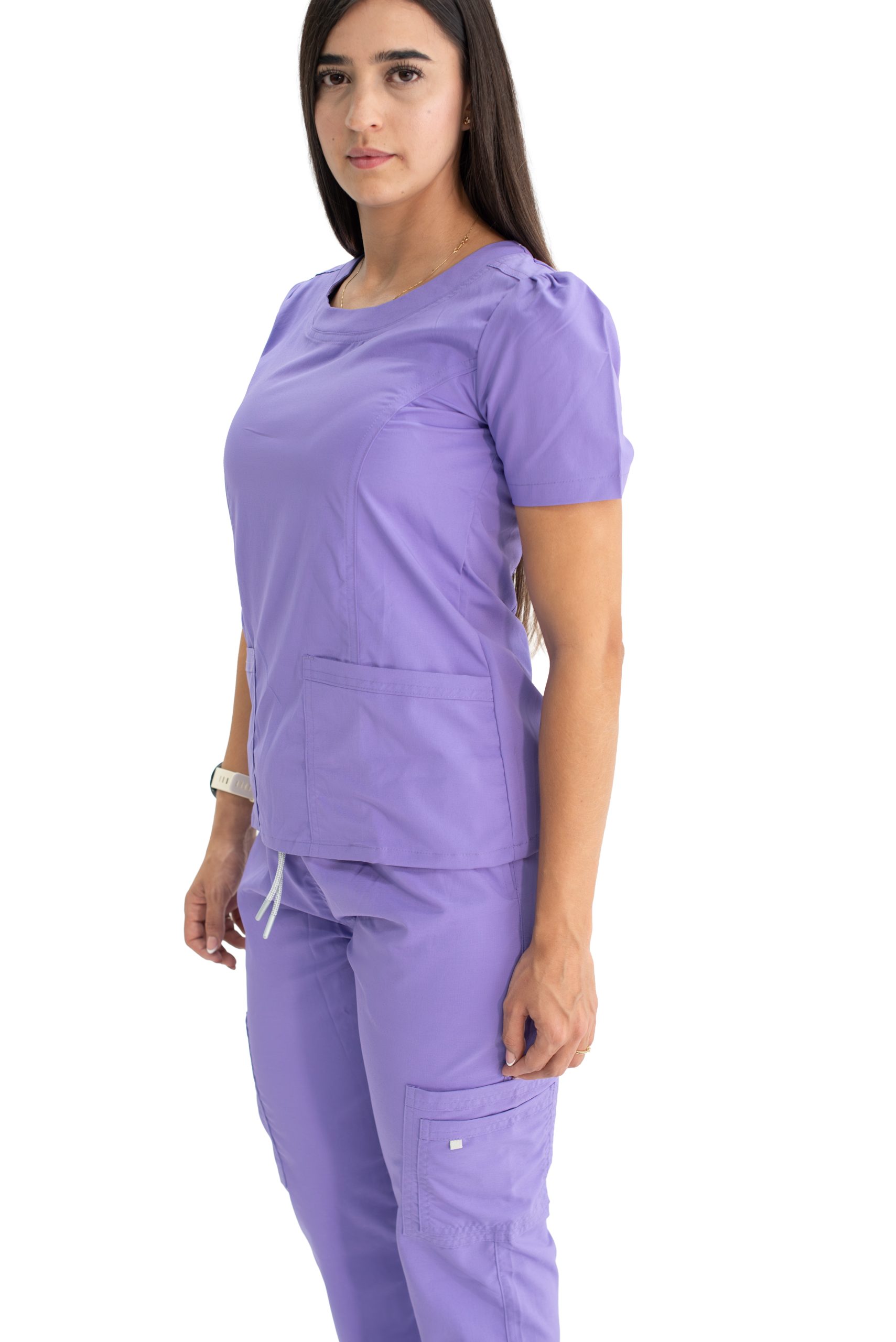 UNIFORME LILA CUELLO REDONDO